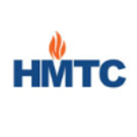 Holocaust Memorial Tolerance Center Logo which is the letters HMTC with a graphic of a flame above the "m"