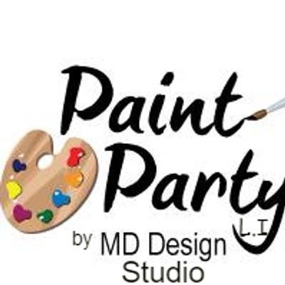 Paint Party LI Logo by MD Design Studio. 