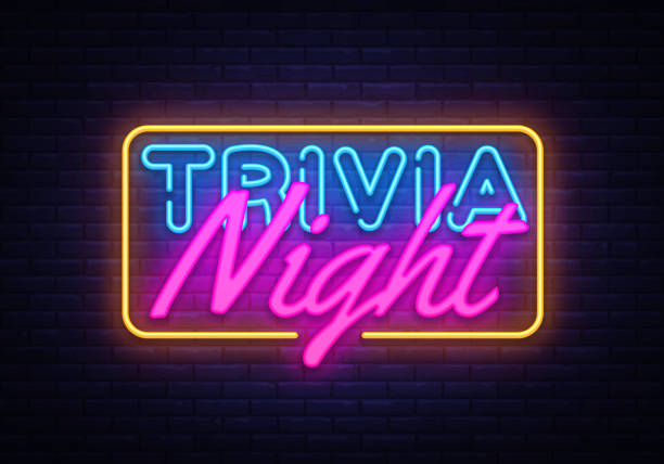 Trivia Night spelled out on a Neon sign. 