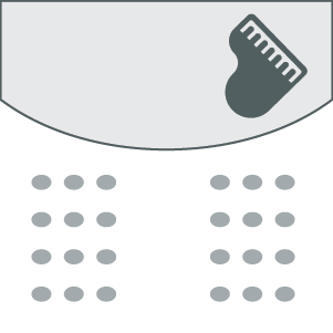 Rows of fixed seating facing stage that has piano.