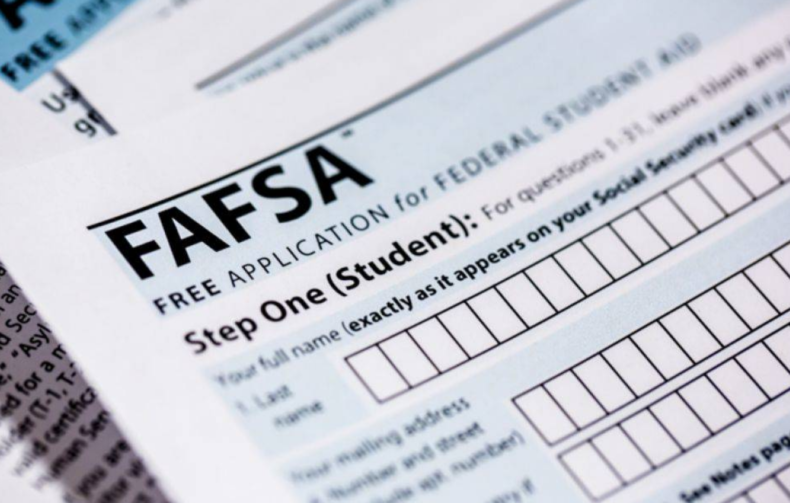 Image of the Federal Student Financial Aid form. 