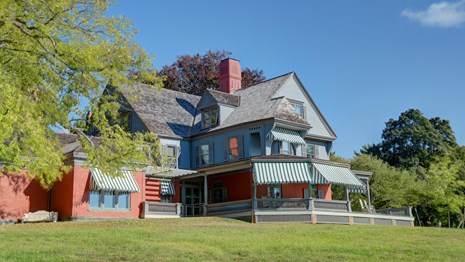 Image of Teddy Roosevelt's home, Sagamore Hill. 