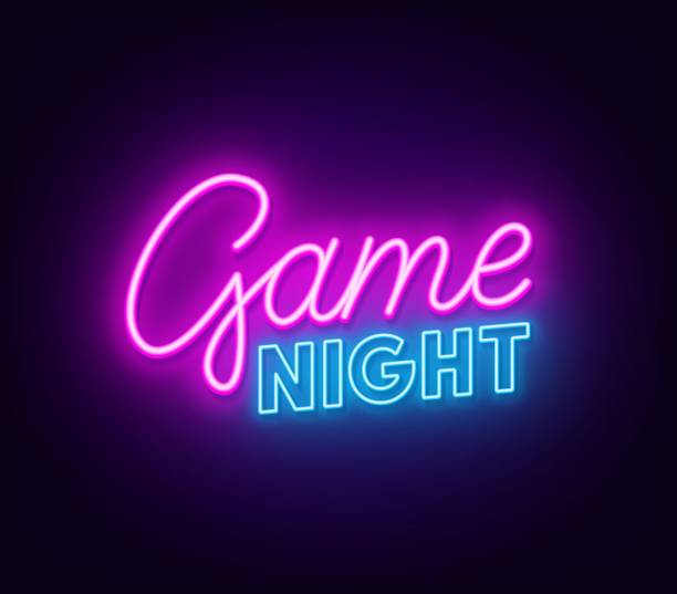 Image of a neon sign that has the words "Game Night" spelled out in Pink and Blue.