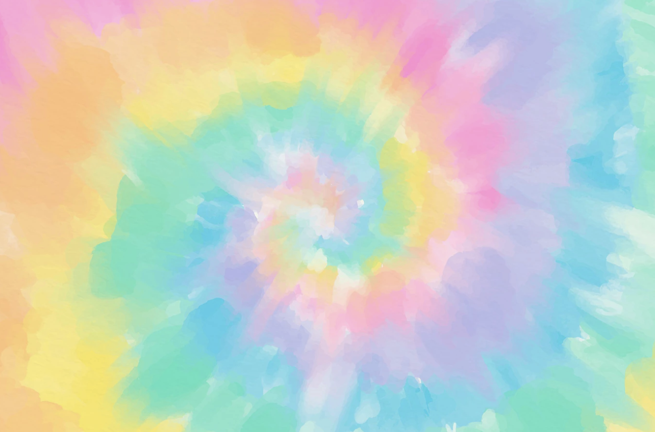 image of a watercolor tie-die pastel swirl.