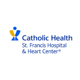 Catholic Health Services logo which states Catholic Health St. Francis Hospital & Heart Center. 