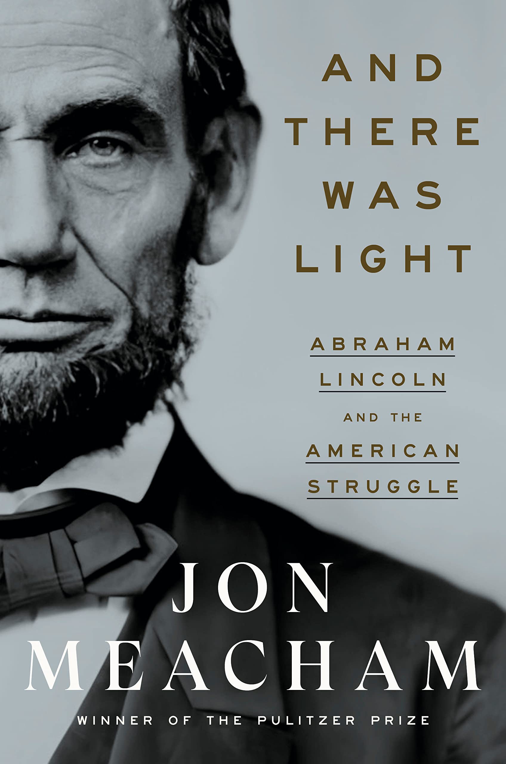 Image of the Book Cover featuring a black and white image of Abraham Lincoln.