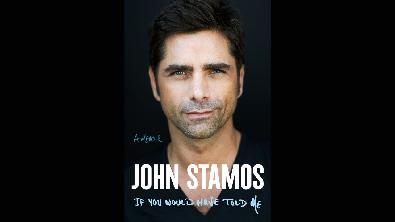 Image of John Stamos' Memoir book featuring a picture of the actor. 