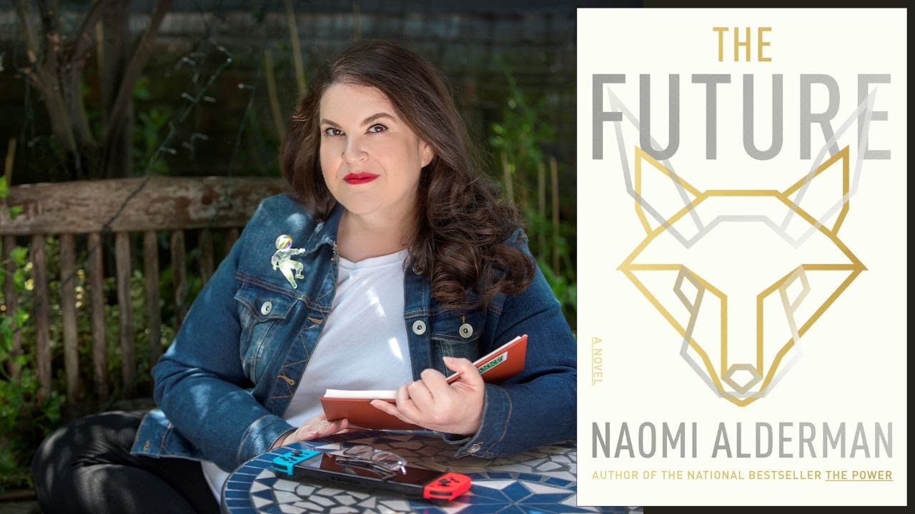 Image of the Author and her book called The Future. 