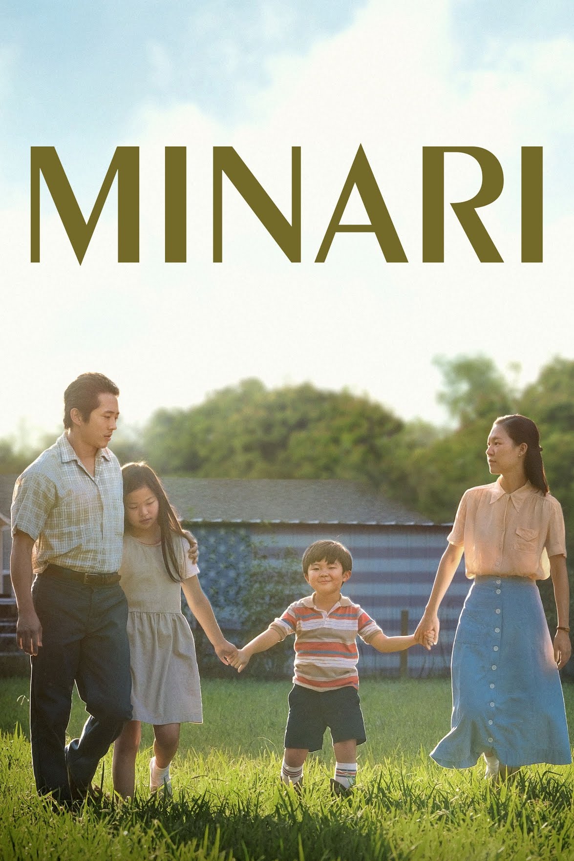 Image of the Movie poster featuring a family. Father, mother, young girl and young boy. 