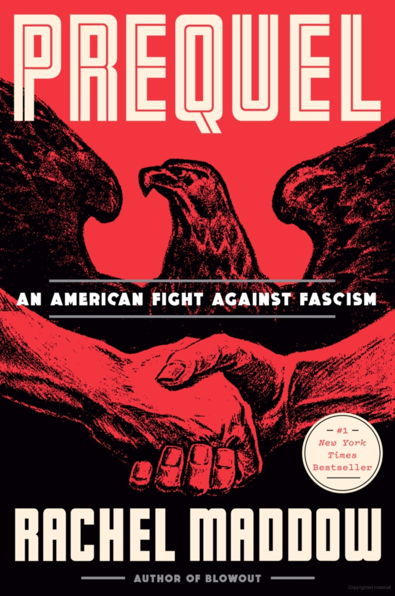Image of the book cover featuring a drawing or an eagle and 2 hands shaking in agreement.