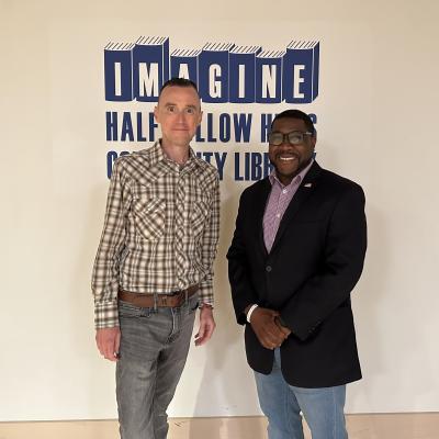 Suffolk County Legislator Jason Richberg & Librarian Joe Brown