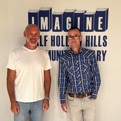 New York State Assemblyman Steve Stern & Librarian Joe Brown