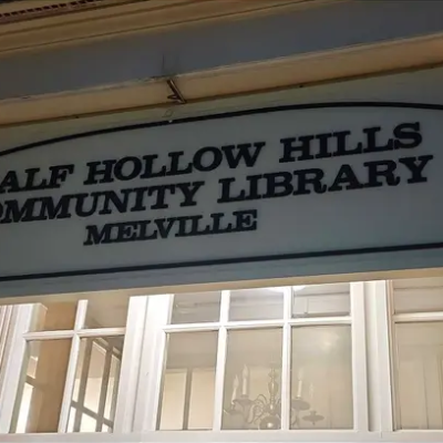 The Half Hollow Hills Community Library’s Melville branch, a historic building that recently marked its 100th year, may be considered for future renovation projects, library officials said. (Kepherd Daniel/Patch)