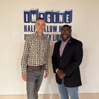 Suffolk County Legislator Jason Richberg & Librarian Joe Brown