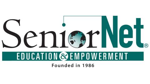 SeniorNet Education and Empowerment Logo Founded in 1986.