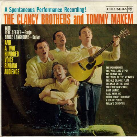 Album cover featuring an image of the Clancy Brothers and Tommy Makem.