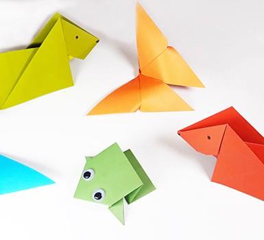 Image of origami animals.