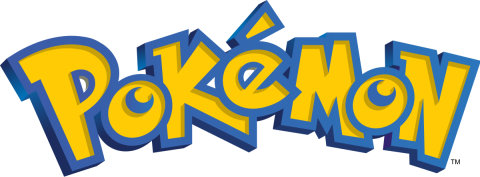 Pokemon spelled out in big block letters. 
