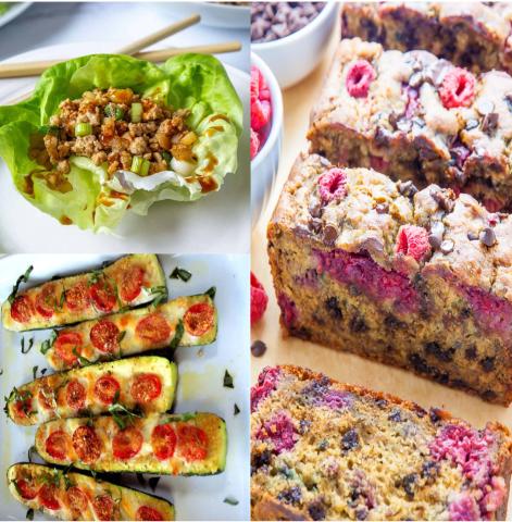 Image of the 3 dishes of food that Chef Rob is preparing. 