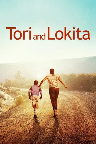 Image of movie poster featuring an adult and child walking down a dirt roadway.