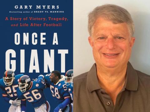 Split Image of the book cover Once a Giant and the Author