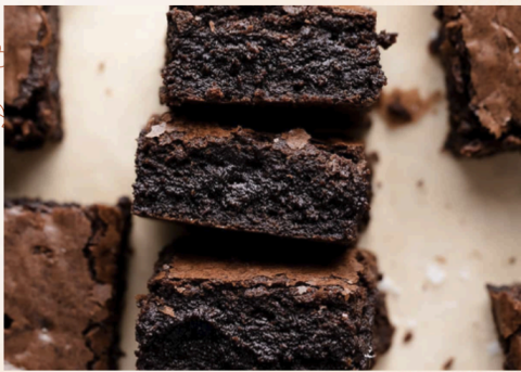 Image of 3 stacked brownies