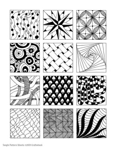 Image of Zentangle patterns