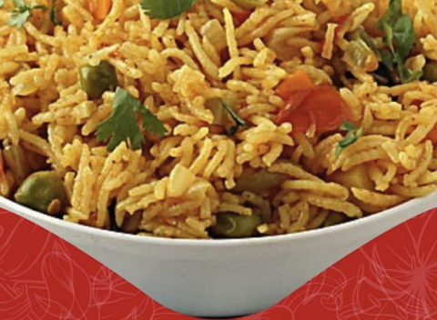 Image of a plate of food with rice