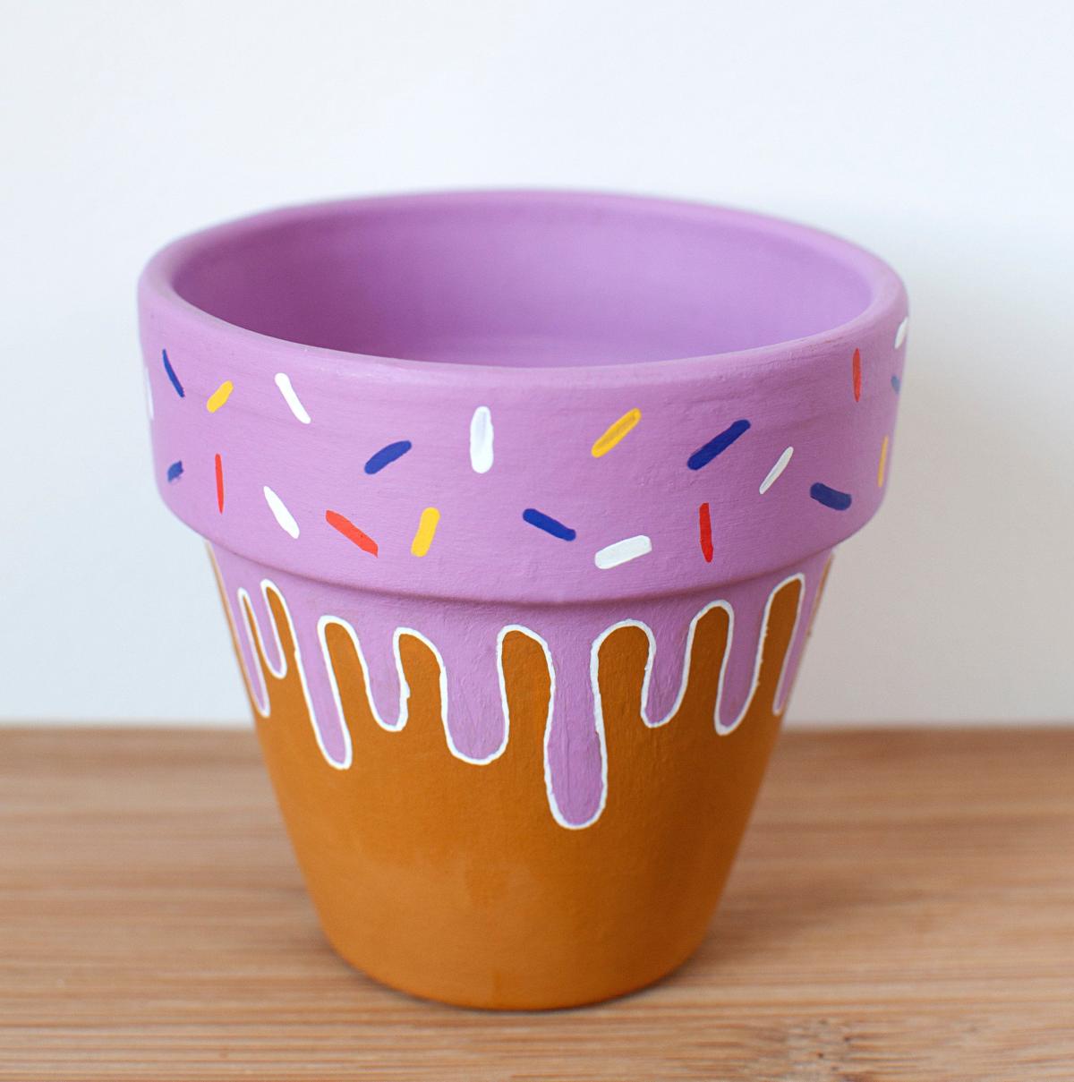 Painted Flower Pot
