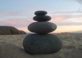 Image of stacked stones. 