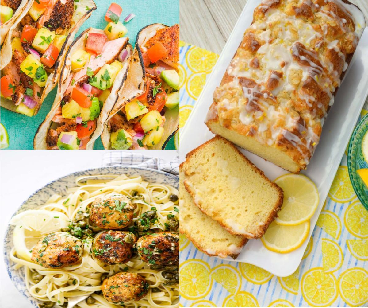 Image of 3 plates of food. 