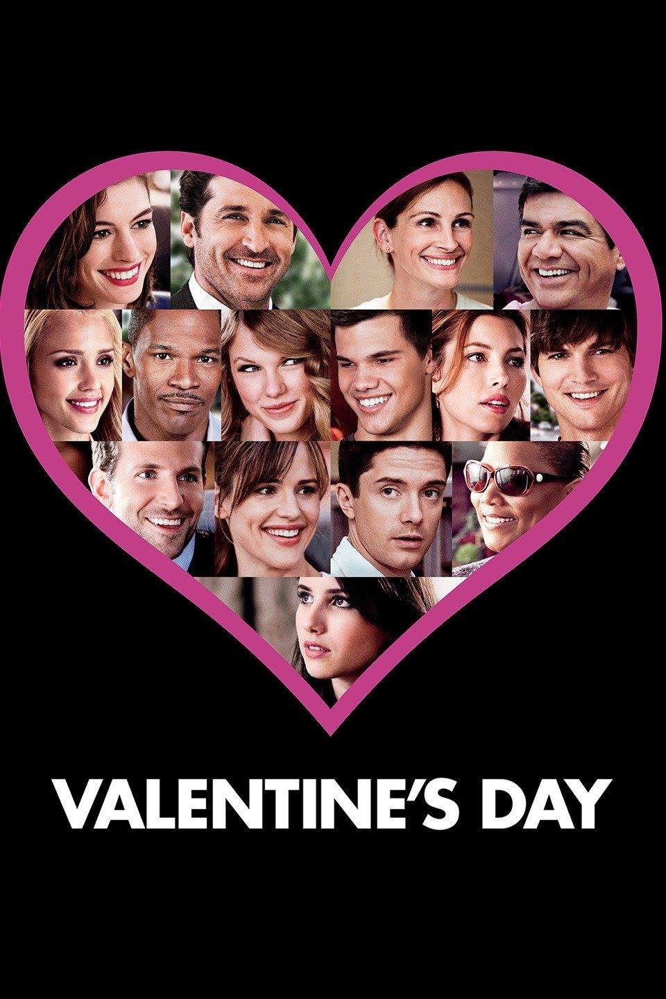 Image of the DVD Cover with pictures of the characters in the film in a heart.