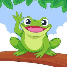clipart picture of a green frog